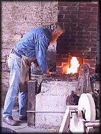 Art Shaw blacksmithing - photo by: Ken W. Watson