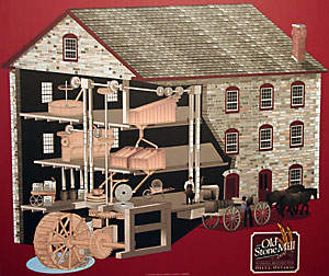 Cutaway View of the Old Stone Mill