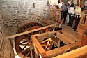 The millstones were installed in time for the mill's 200th anniversary in 2010.  Here we see the husk (the foundation for the stones) prior to the stones being installed