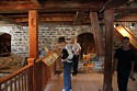 Visitors learn about milling in the beautiful ambiance of the Old Stone Mill